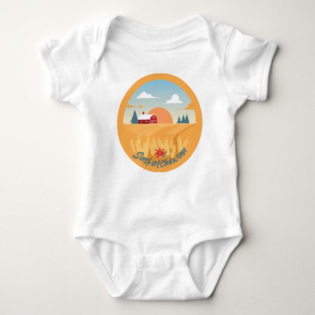 Vintage Saskatchewan Baby Bodysuit (Front)
