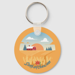 Vintage Saskatchewan Key Ring