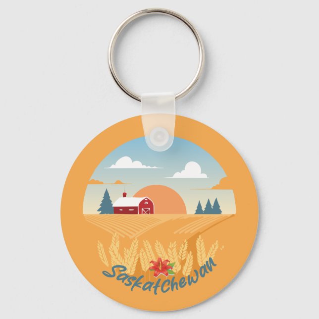 Vintage Saskatchewan Key Ring (Front)