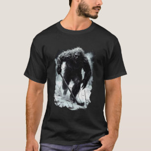 Vintage Sasquatch Goalie Player Ice Hockey Sport F T-Shirt