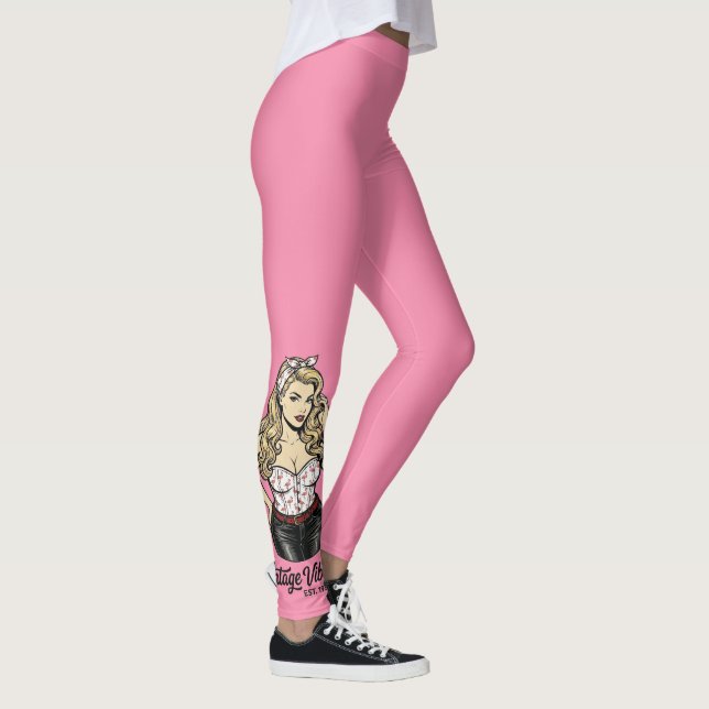 Vintage Sass, No Apologies Leggings (Right)
