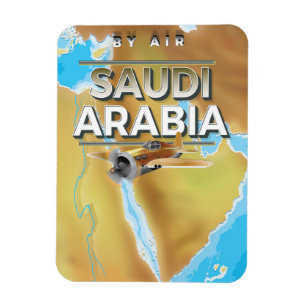 Vintage Saudi Arabia Travel Poster Magnet