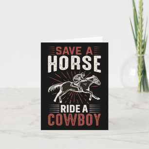 Vintage Save A Horse Ride A Cowboy2 Card