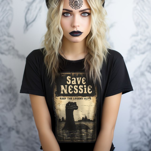 Vintage Save Nessie Loch Ness Monster T-Shirt (Creator Uploaded)