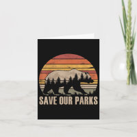 Vintage Save Our National Parks Protect Retro Hiki