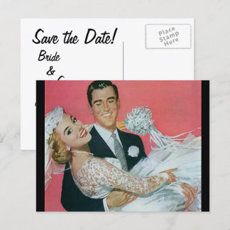 Vintage Save the Date! Announcement Postcard