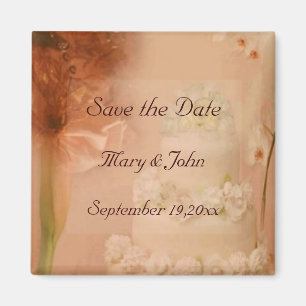Vintage Save the Date Magnet