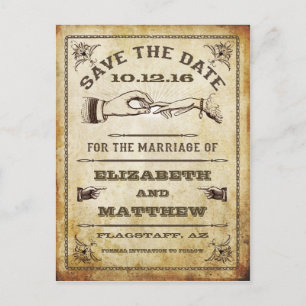 Vintage Save the Date Postcard