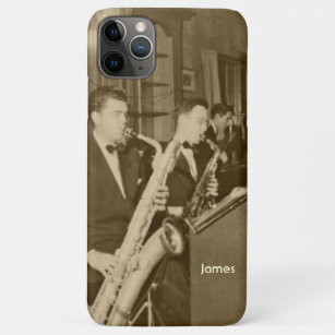 Vintage Saxophone Big Band Personal Case-Mate iPhone Case