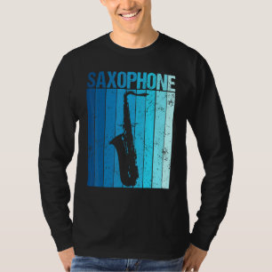Vintage Saxophone Jazz Music Saxophonist T-Shirt