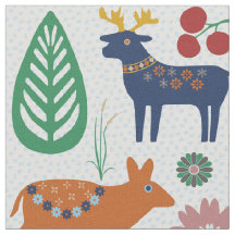 Vintage Scandinavian Folk Art Nordic Boho Pattern