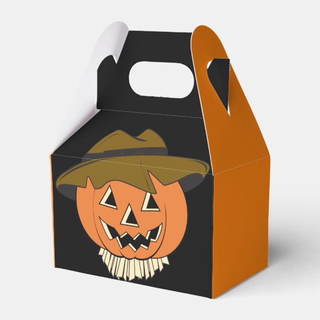 Vintage Scarecrow Favour Box (Front Side)