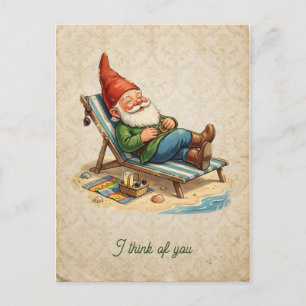 Vintage Scarp Picture - GARDEN GNOMES 26 Postcard