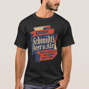 Vintage Schmidt's Retro Defunct Beer And Ale T-Shirt