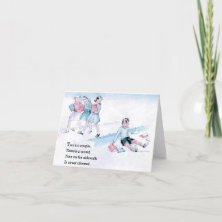 Vintage School Rhyme  Thank You Card