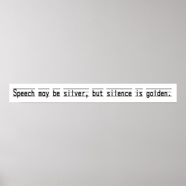 Vintage Schoolroom Proverb Poster (Front)