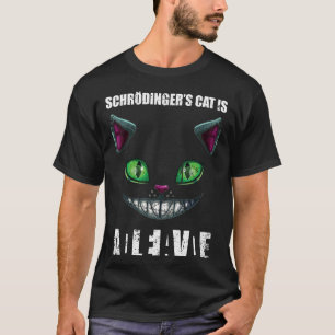 Vintage Schrödingers Cat Dead & Alive Quantum Phys T-Shirt