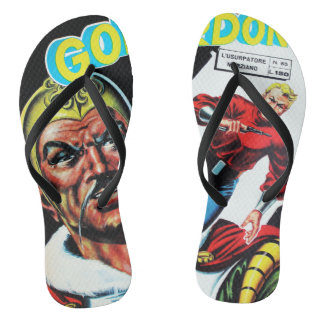 Vintage Sci-Fi Comic Book Jandals