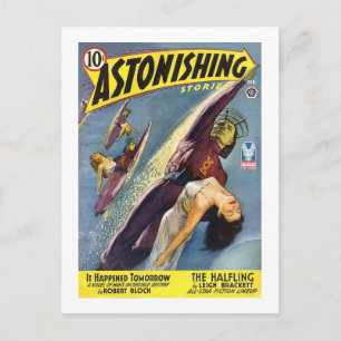 Vintage Sci-Fi Comic - The Halfling Postcard