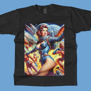 Vintage Sci-Fi Girls T-Shirt