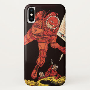 Vintage Science Fiction, Astronaut Moon Landing Case-Mate iPhone Case