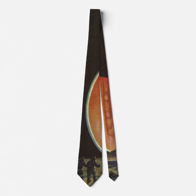 Vintage Science Fiction, Astronauts on Ganymede Tie (Front)