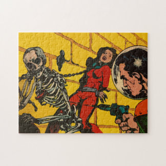 Vintage Science Fiction Comic Art Jigsaw Puzzle