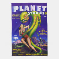 VINTAGE SCIENCE FICTION Kitchen Towel