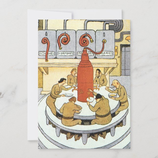 Vintage Science Fiction, Labratory Scientists Eat (Front)