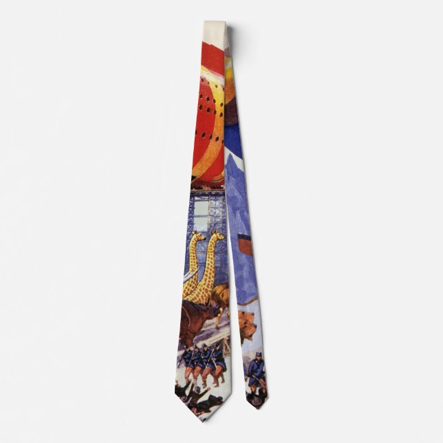 Vintage Science Fiction, Noah's Ark Wild Animals Tie (Front)