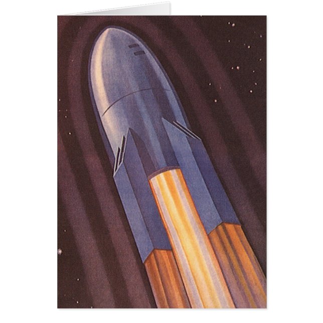 Vintage Science Fiction Space Ship Rockets (Front)