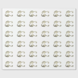 Vintage Science NZ Fish - Big Belly Sea Horses Wrapping Paper