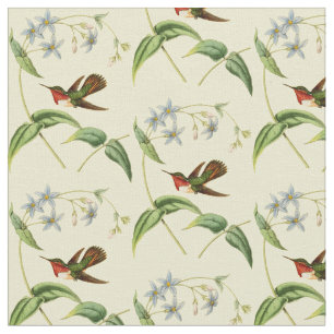 Vintage Scintillant Hummingbird Fabric