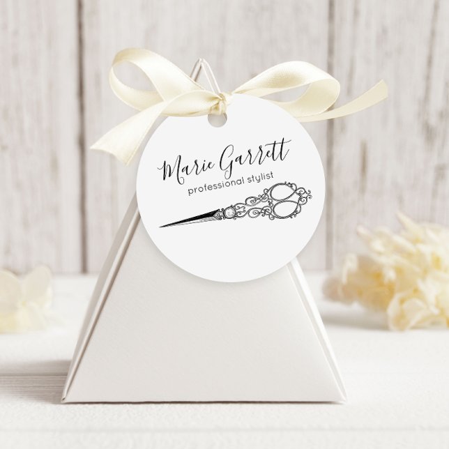 Vintage Scissors Salon Favour Tags (Creator Uploaded)