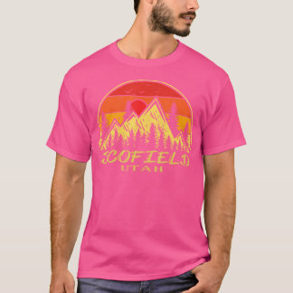 Vintage Scofield Utah Ut Mountains Hike Hiking Sou T-Shirt