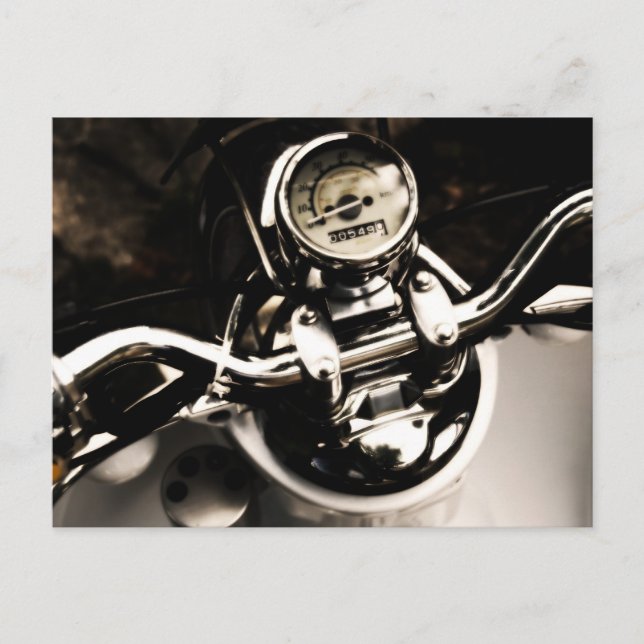 Vintage Scooter Postcard (Front)