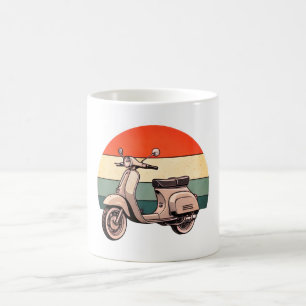 Vintage, Scooter, Roller, Mofa, Töffli, Retro Coffee Mug