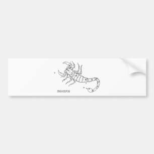 Vintage Scorpio Bumper Sticker