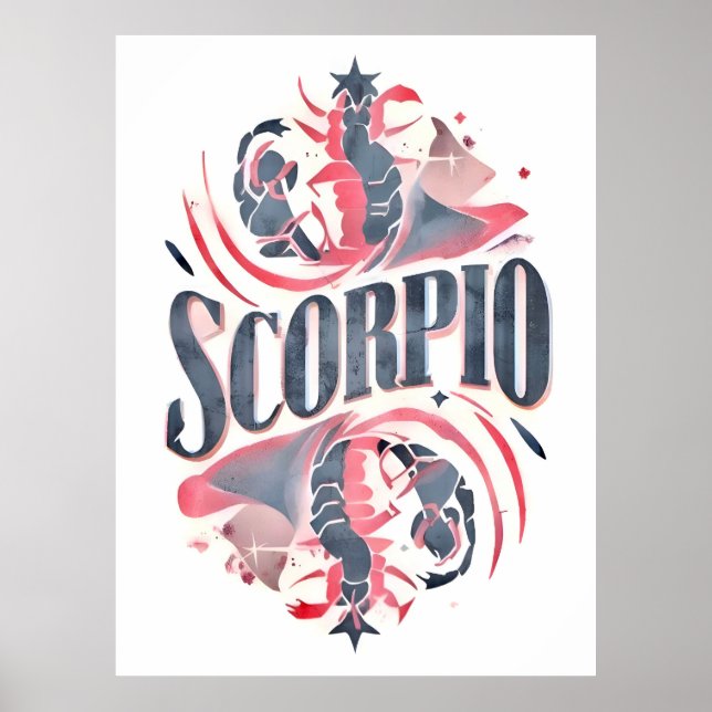 Vintage Scorpio Zodiac Sign  (Front)