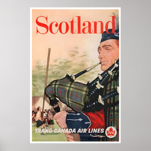 Vintage Scotland Art Scottish Travel Poster Print
