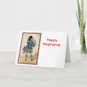 Vintage Scotland, Follow the Bagpipes Card