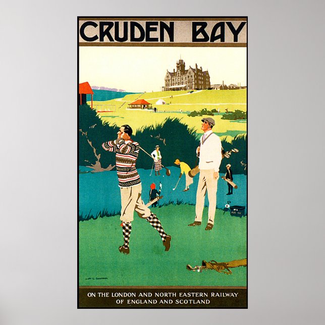 Vintage Scotland Golf Poster (Front)