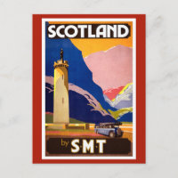 Vintage Scotland Travel Postcard