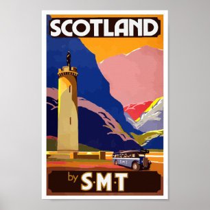 Vintage Scotland Travel Poster