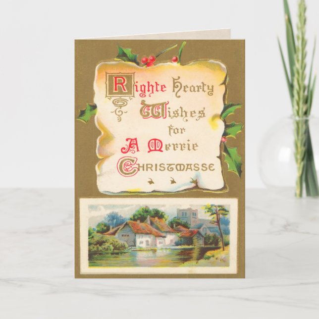 Vintage Scottish Christmas Card (Front)