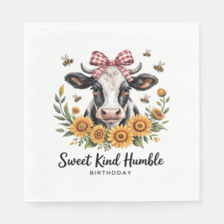 Vintage Scottish Highland Cow Art Oversized T-Shir Napkin