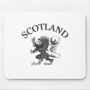 Vintage Scottish Lion Rampant Scotland Flag Rubgy Mouse Pad