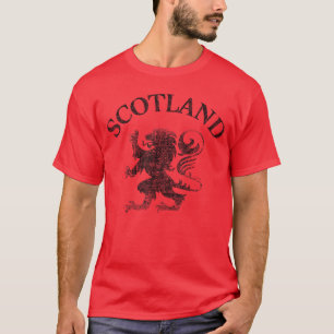 Vintage Scottish Lion Rampant Scotland Flag rubgy T-Shirt