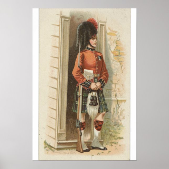 Vintage "Scottish soldier" Arbuckle Bros coffee Poster (Front)