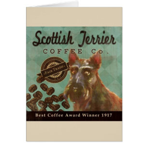 Vintage Scottish Terrier Coffee Ad,